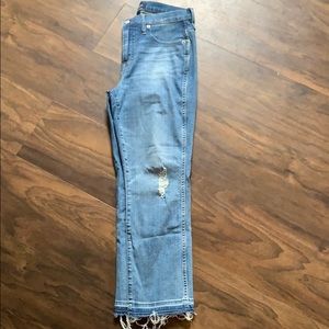 J. Crew straight distressed leg jeans, sz 29P